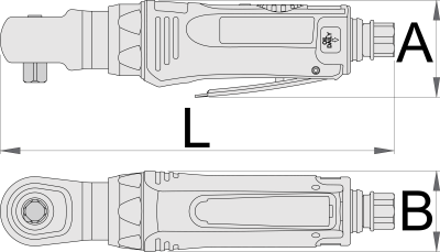 Mini antrenor reversibil pneumatic 3/8 inch UNIOR 627566 s